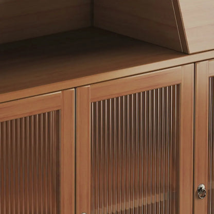 Buffets étroits modernes en bambou, armoires de rangement