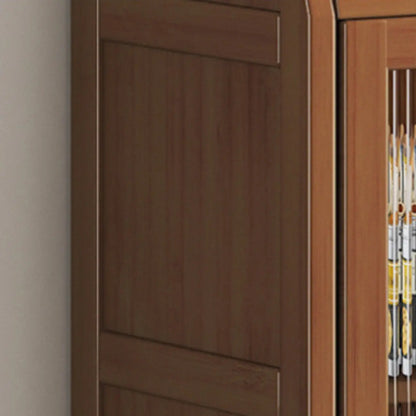 Buffets étroits modernes en bambou, armoires de rangement