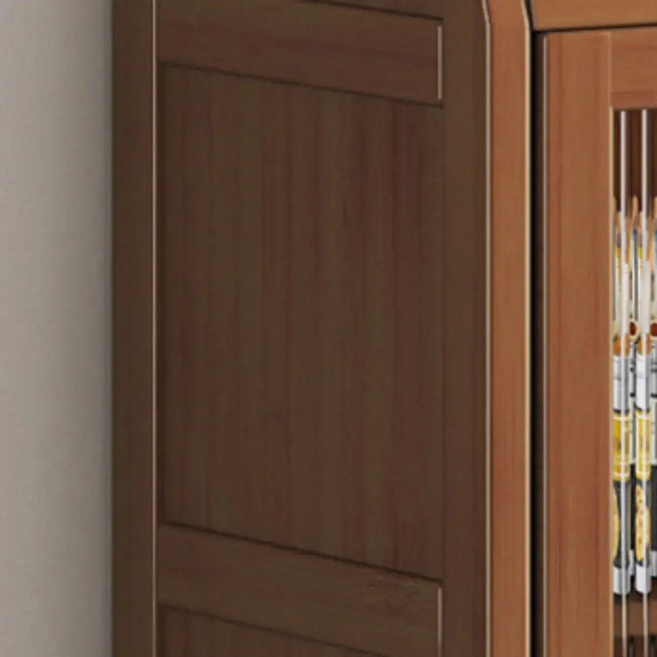 Buffets étroits modernes en bambou, armoires de rangement