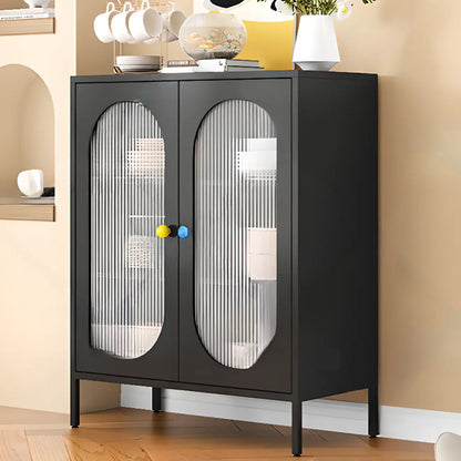 Buffet minimaliste moderne en métal avec comptoir étroit