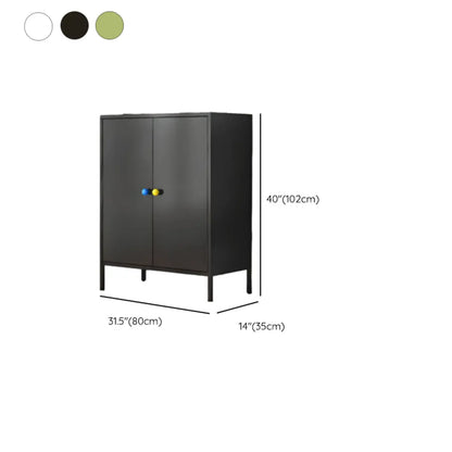 Buffet minimaliste moderne en métal avec comptoir étroit