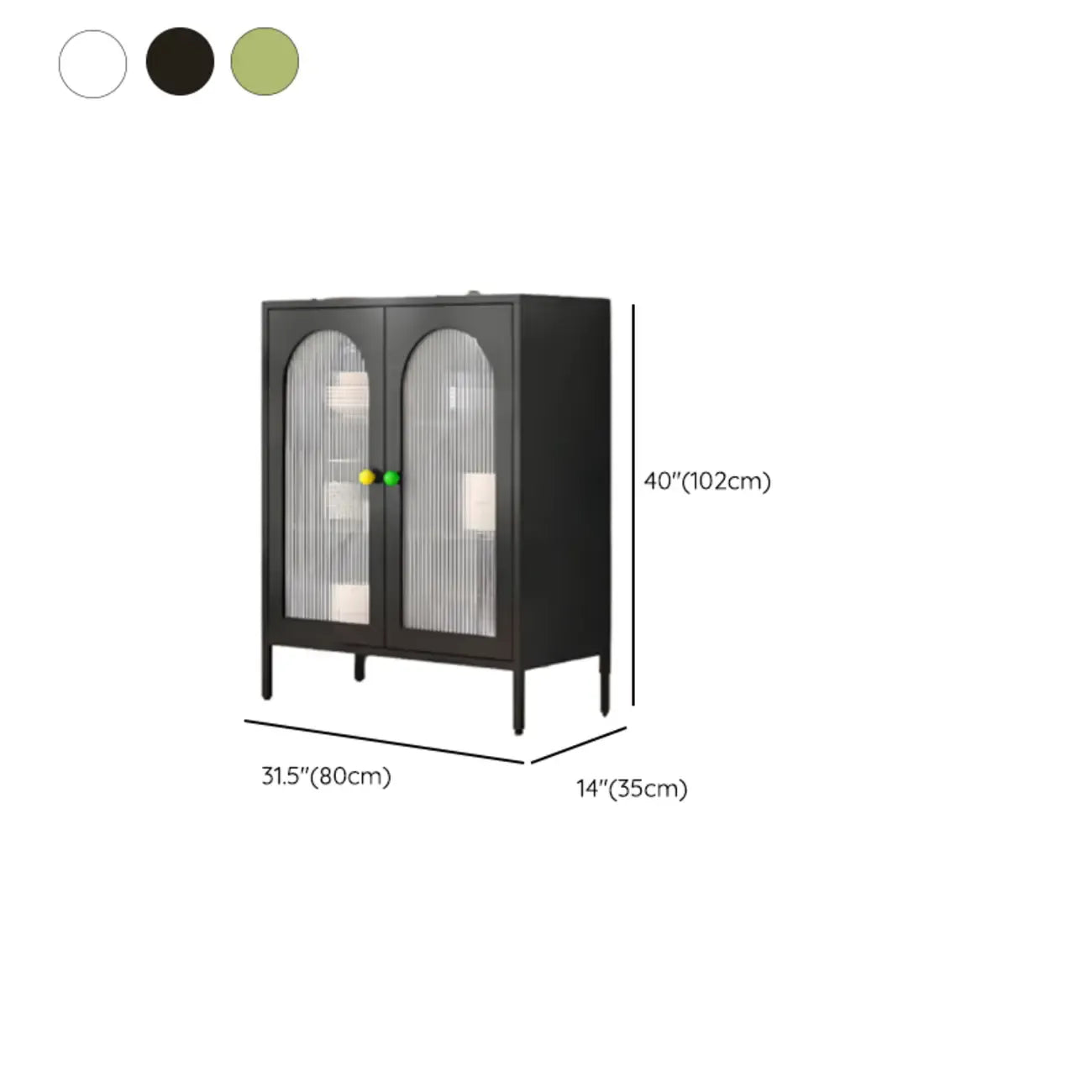Buffet minimaliste moderne en métal avec comptoir étroit