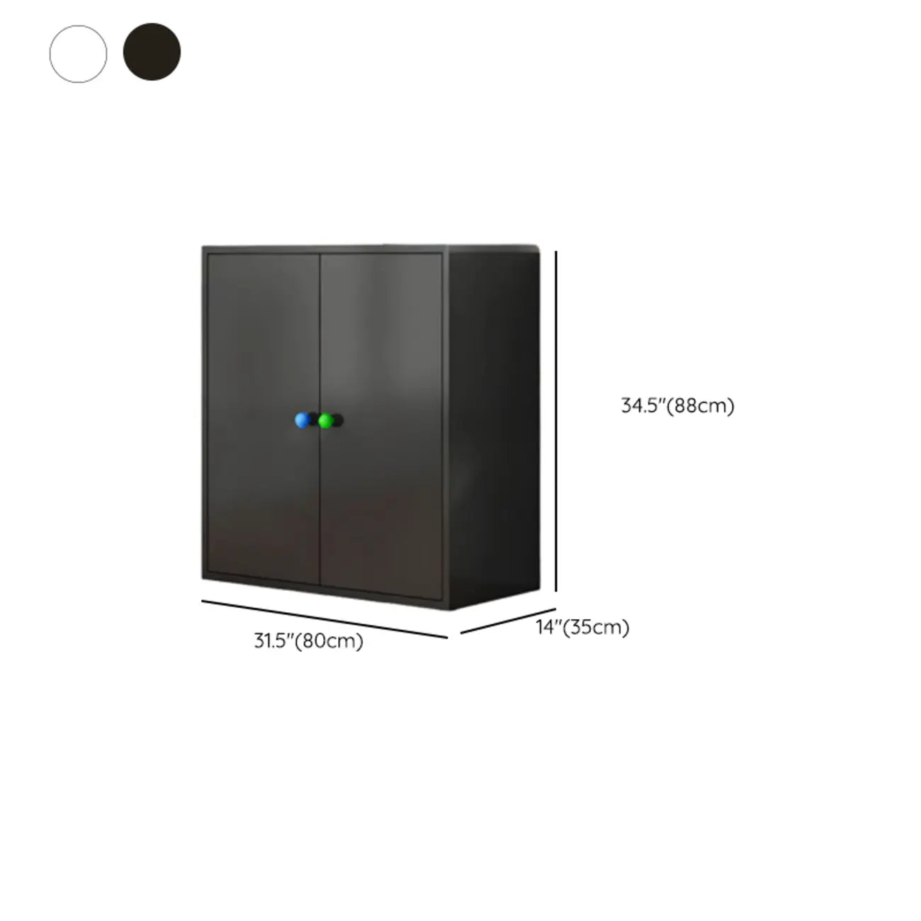 Buffet minimaliste moderne en métal avec comptoir étroit