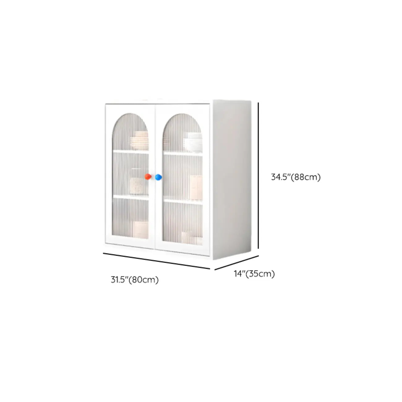 Buffet minimaliste moderne en métal avec comptoir étroit