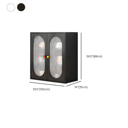 Buffet minimaliste moderne en métal avec comptoir étroit