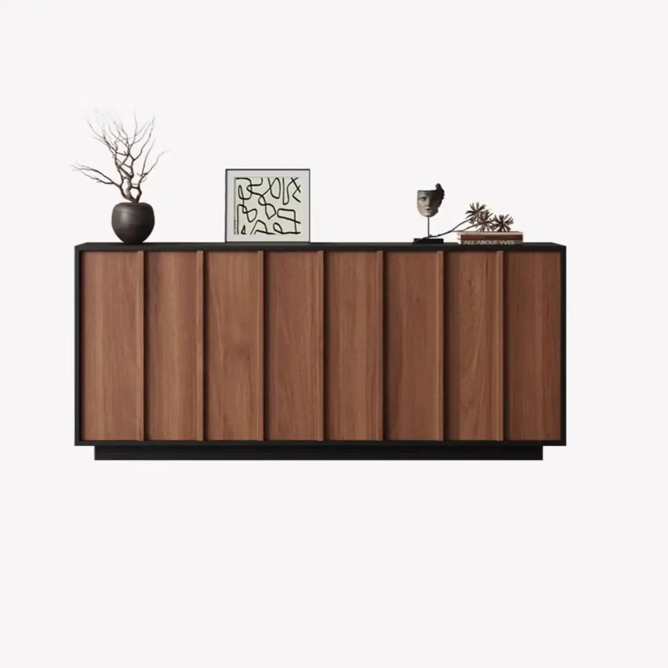 Buffet moderne en bois avec étagères modulables