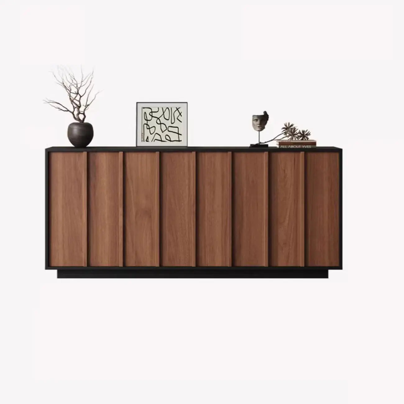 Buffet moderne en bois avec étagères modulables