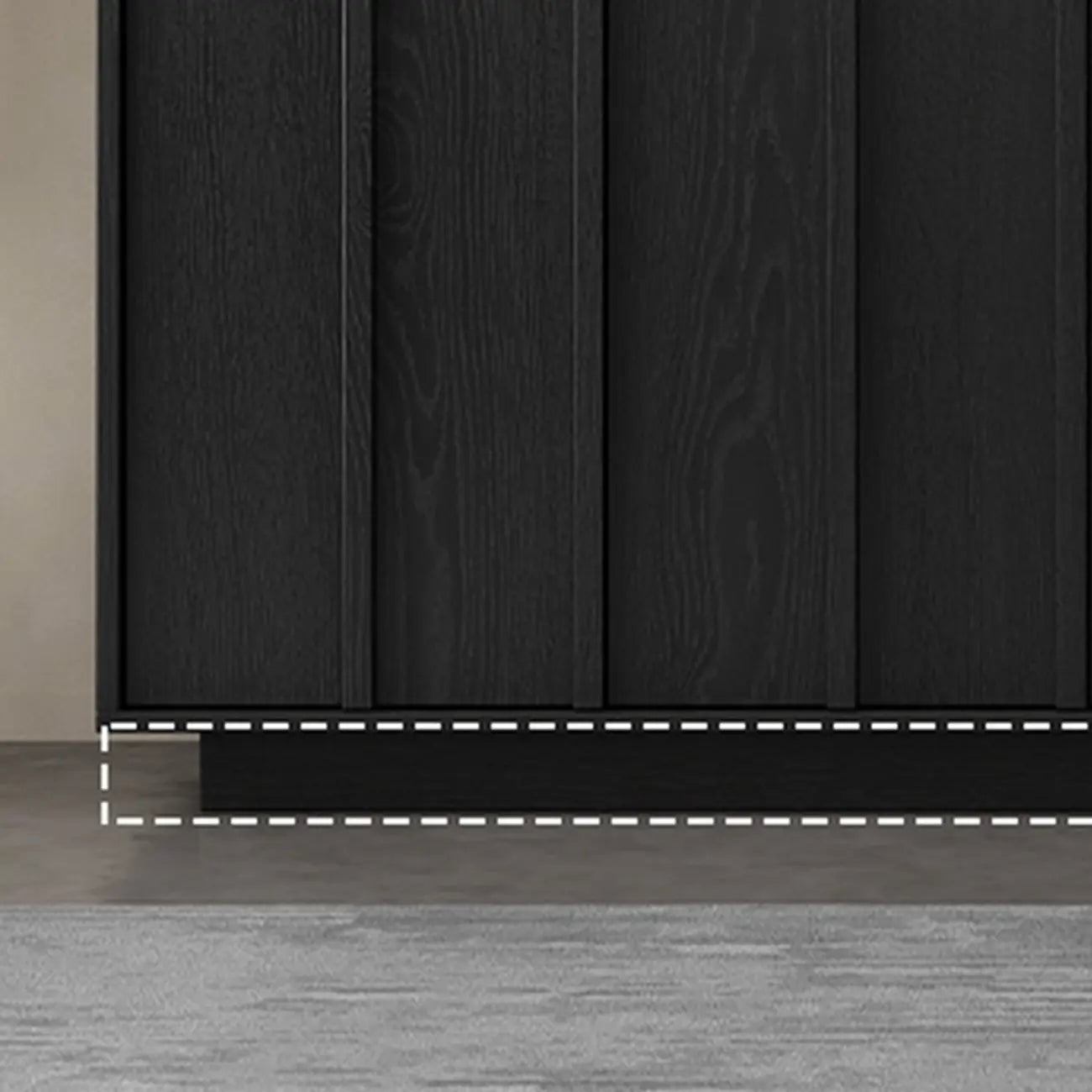 Buffet moderne en bois avec étagères modulables