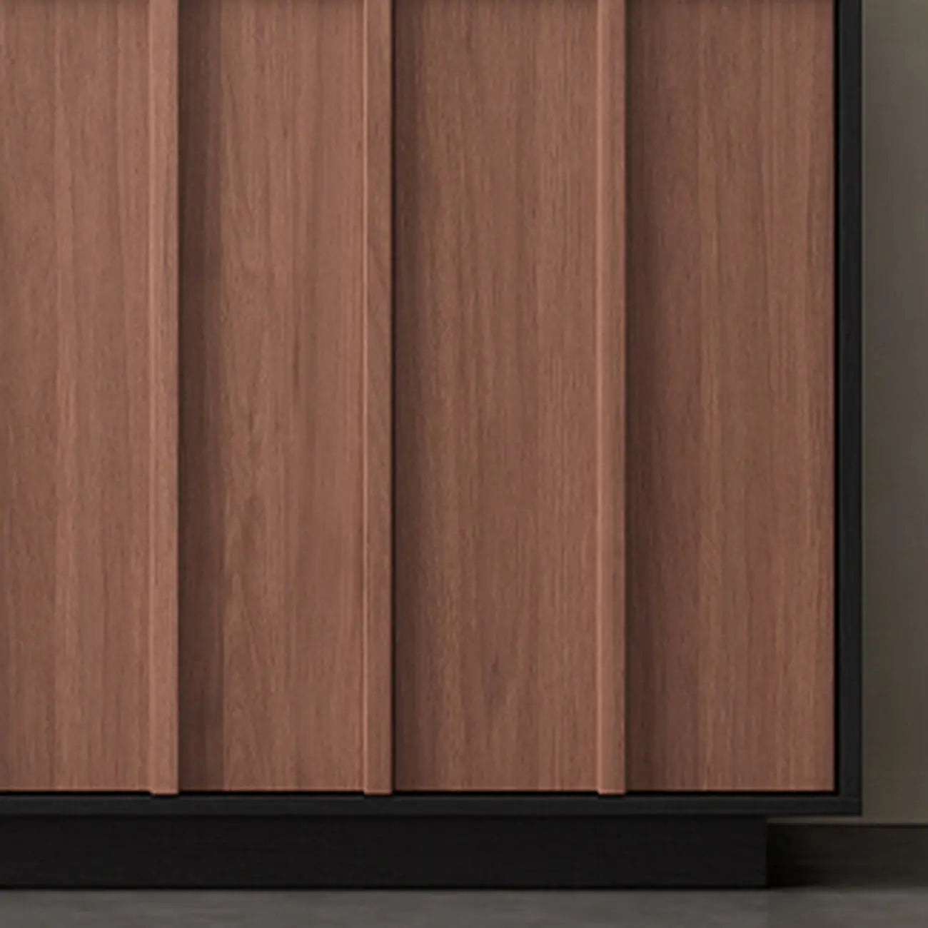 Buffet moderne en bois avec étagères modulables