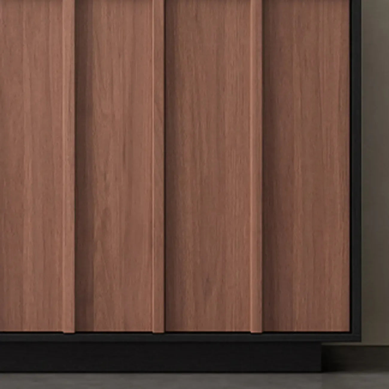 Buffet moderne en bois avec étagères modulables