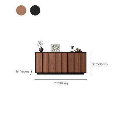 Buffet moderne en bois avec étagères modulables
