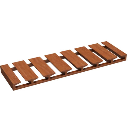 Porte-verres à vin suspendu contemporain en bois de châtaignier