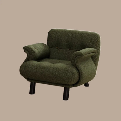 Fauteuil d'appoint élégant avec accoudoirs, recouvert de velours blanc à motif flocons de neige