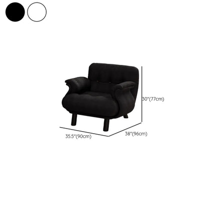 Fauteuil d'appoint élégant avec accoudoirs, recouvert de velours blanc à motif flocons de neige