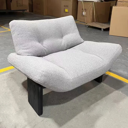 Fauteuil moderne à dossier plissé et fil bouclé pour salon