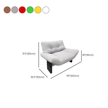 Fauteuil moderne à dossier plissé et fil bouclé pour salon