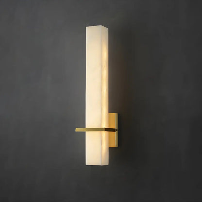 Applique murale LED moderne en pierre blanche