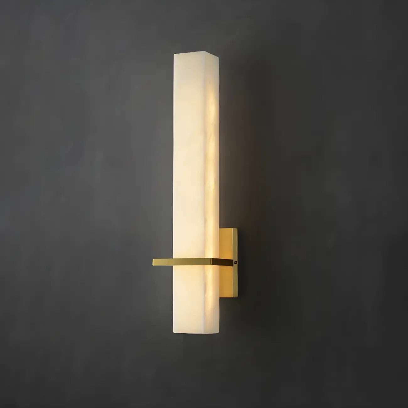 Applique murale LED moderne en pierre blanche