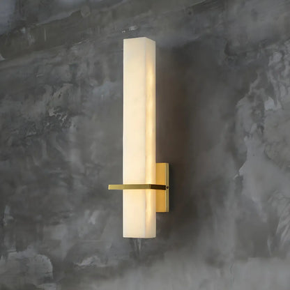 Applique murale LED moderne en pierre blanche