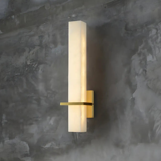 Applique murale LED moderne en pierre blanche