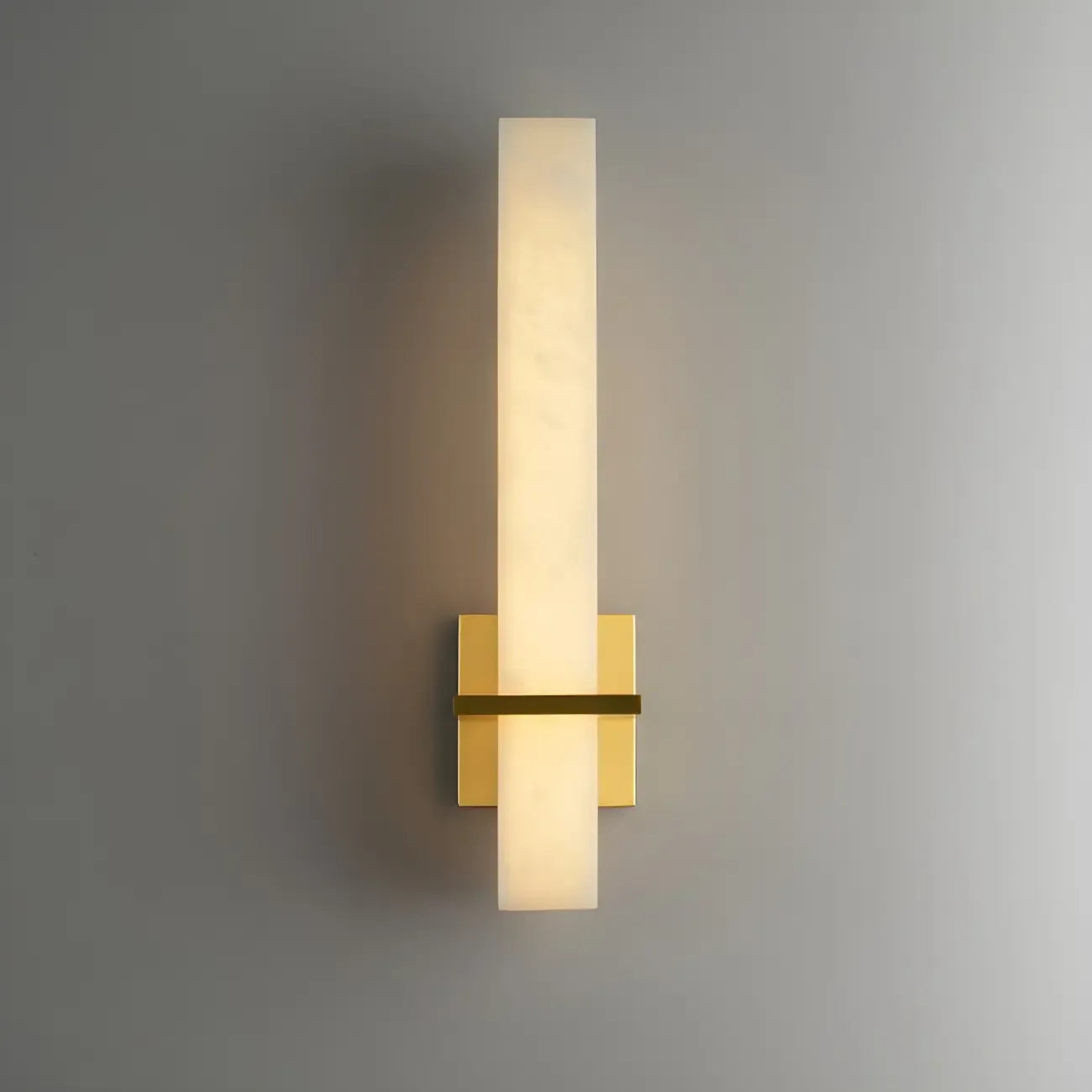 Applique murale LED moderne en pierre blanche