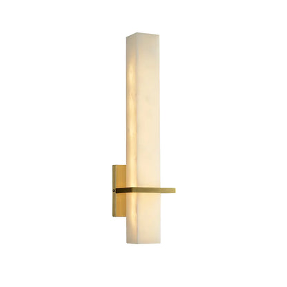 Applique murale LED moderne en pierre blanche