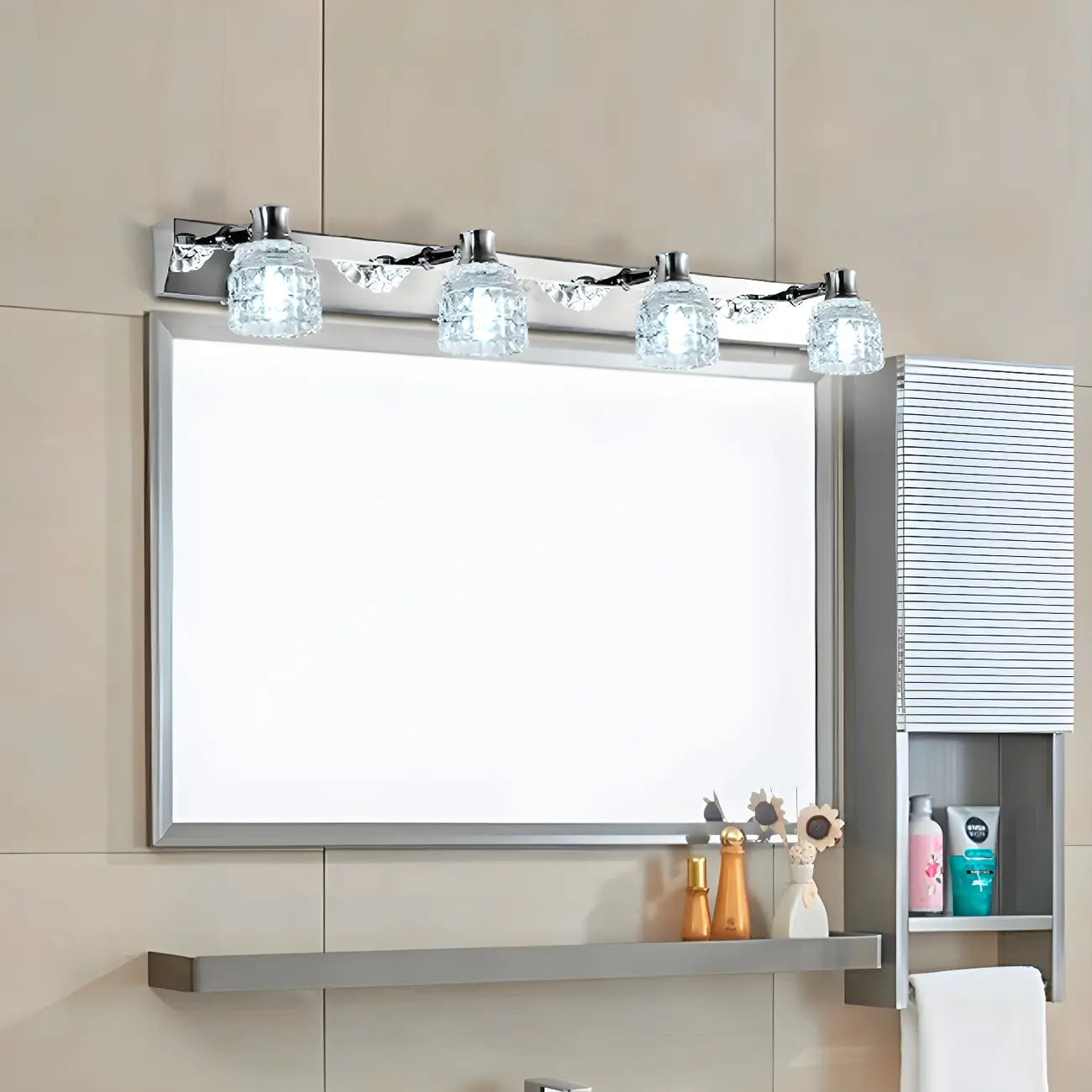 Applique murale Crystal Retro pour salle de bain - Élégance et style rétro