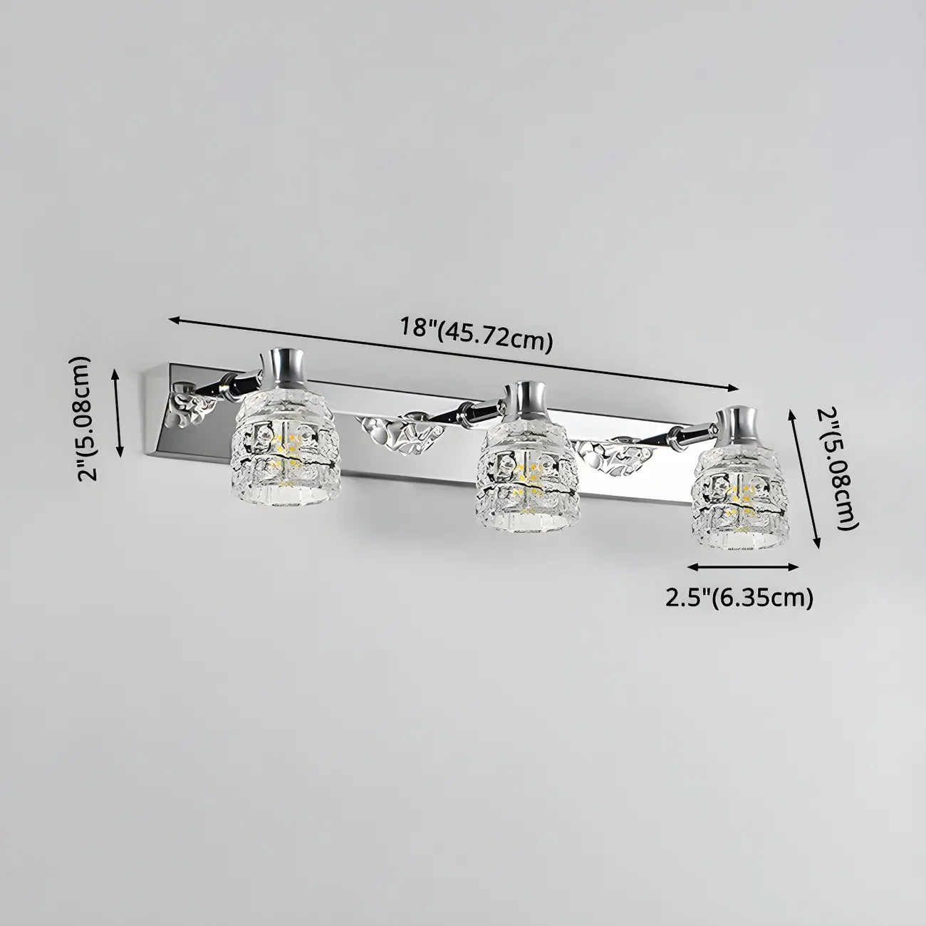 Applique murale Crystal Retro pour salle de bain - Élégance et style rétro