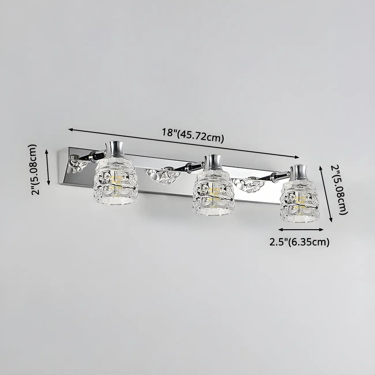 Applique murale Crystal Retro pour salle de bain - Élégance et style rétro