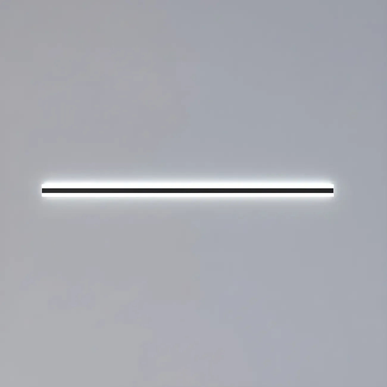 Appliques murales extérieures linéaires modernes en métal noir à LED