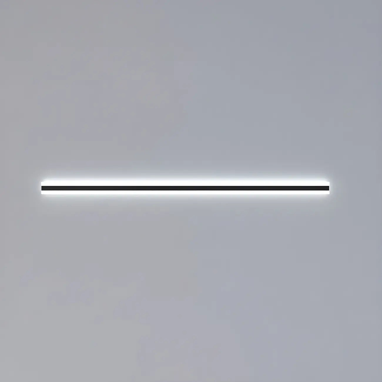 Appliques murales extérieures linéaires modernes en métal noir à LED