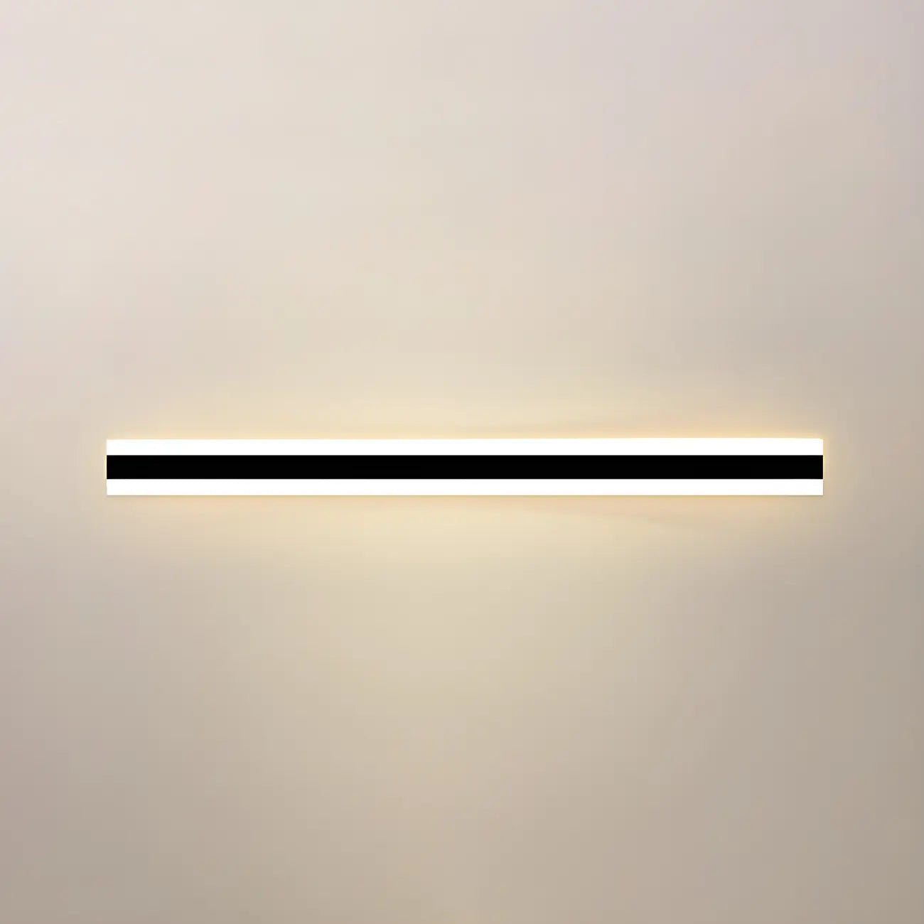 Appliques murales extérieures linéaires modernes en métal noir à LED