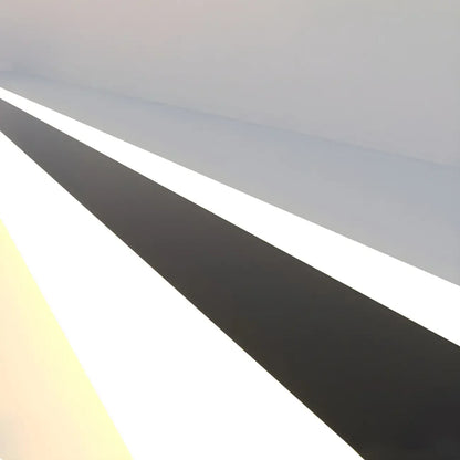 Appliques murales extérieures linéaires modernes en métal noir à LED