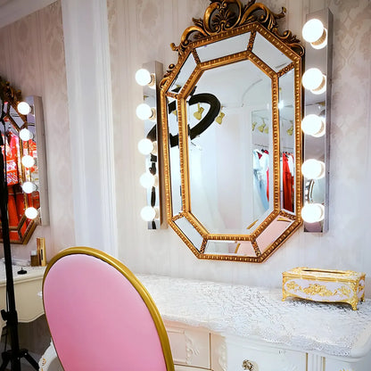 Applique murale moderne argentée à plusieurs ampoules pour salle de bain