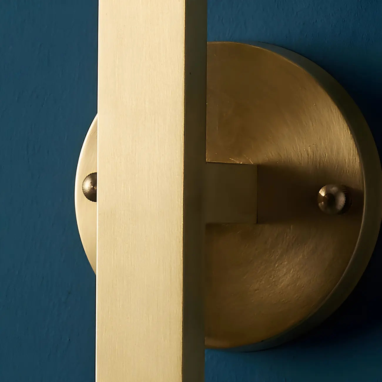 Applique murale carrée en laiton et cristal pour coiffeuse