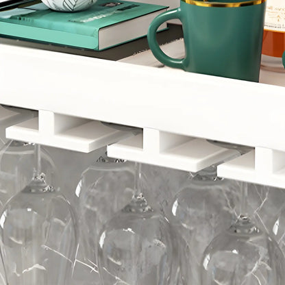 Étagère à vin murale en bois de style industriel