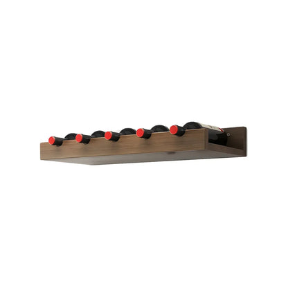 Étagère à vin murale en bois de style industriel