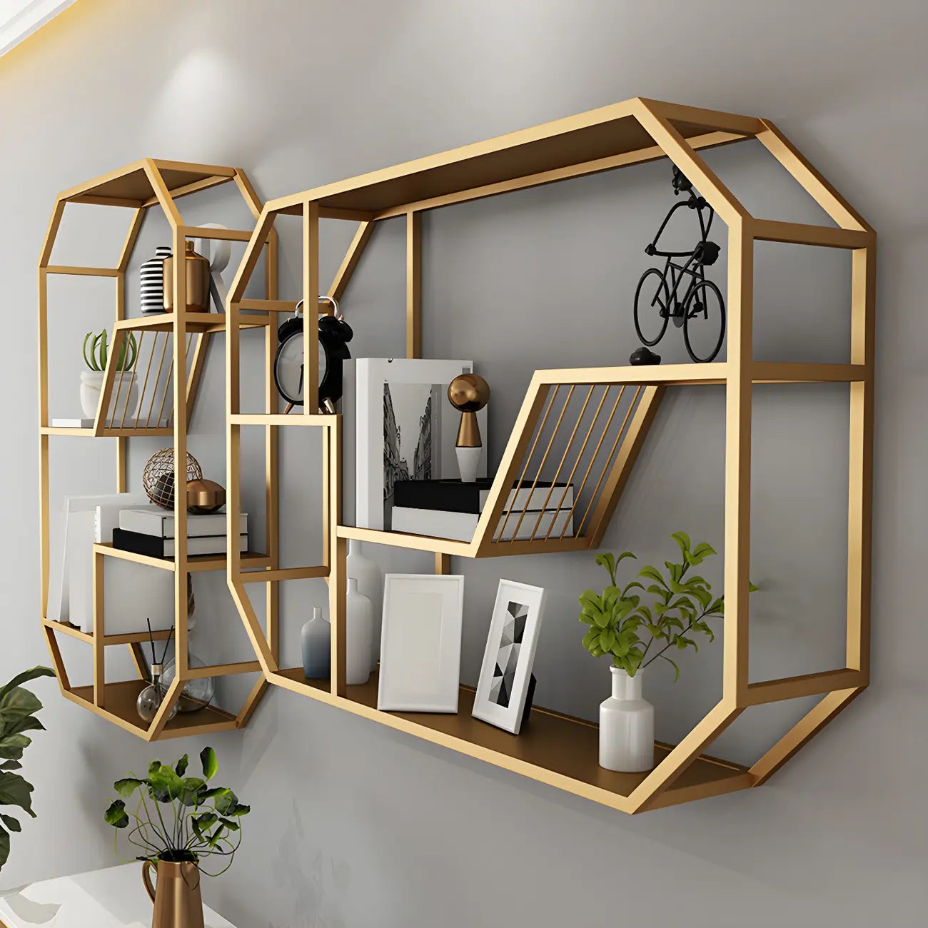 Porte-bouteilles mural simple en métal noir