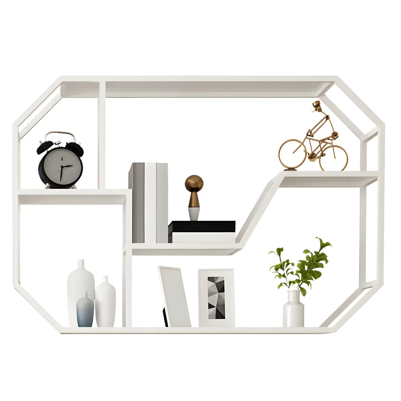 Porte-bouteilles mural simple en métal noir