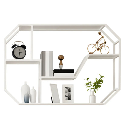 Porte-bouteilles mural simple en métal noir