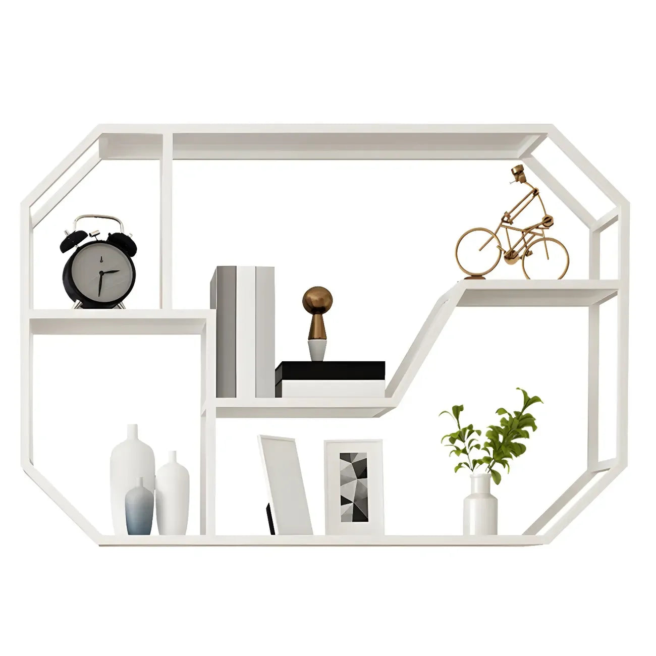 Porte-bouteilles mural simple en métal noir