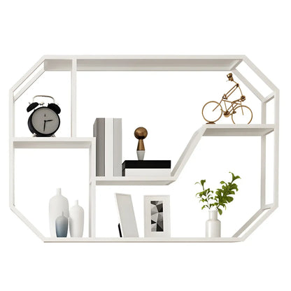 Porte-bouteilles mural simple en métal noir