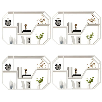 Porte-bouteilles mural simple en métal noir