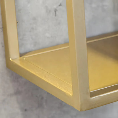 Porte-bouteilles mural simple en métal noir