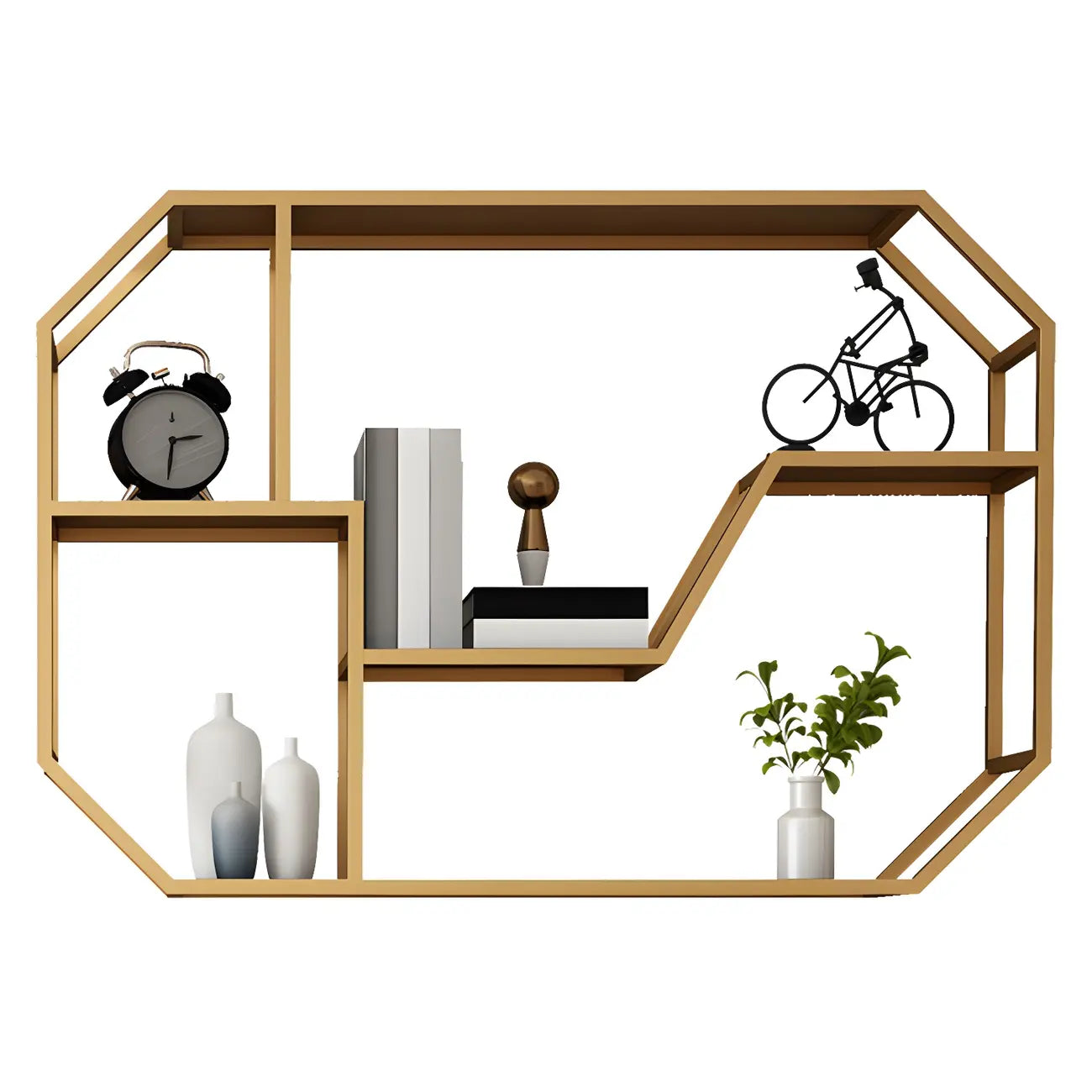 Porte-bouteilles mural simple en métal noir