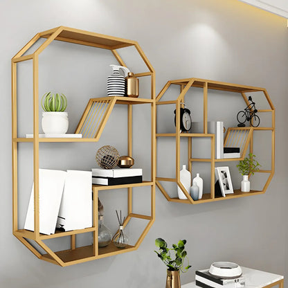 Porte-bouteilles mural simple en métal noir