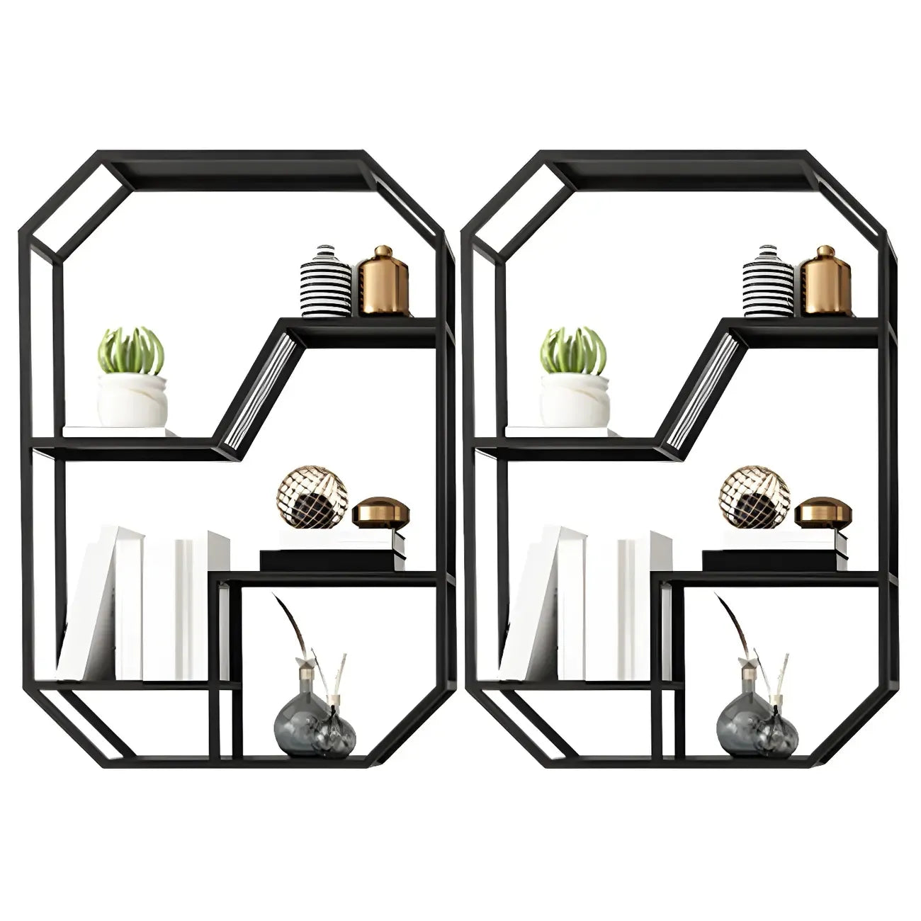 Porte-bouteilles mural simple en métal noir