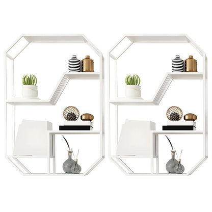 Porte-bouteilles mural simple en métal noir