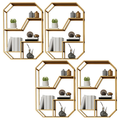 Porte-bouteilles mural simple en métal noir