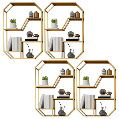 Porte-bouteilles mural simple en métal noir